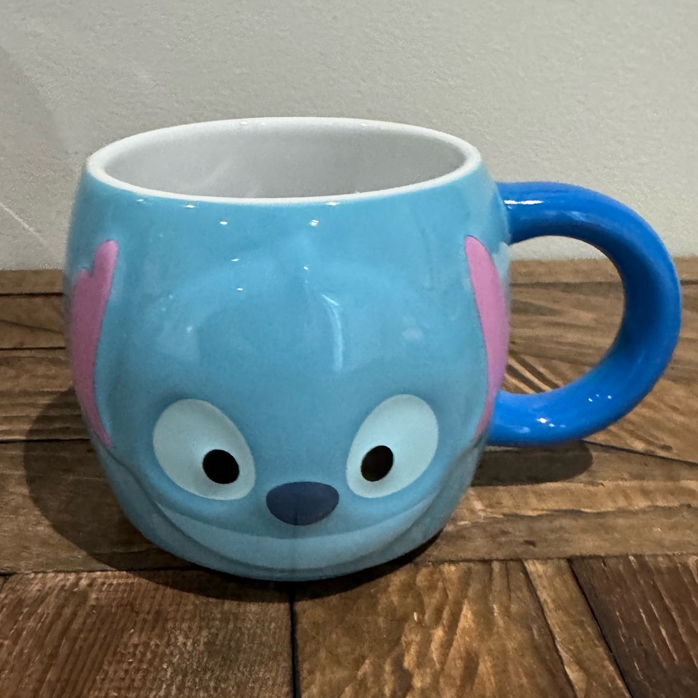 Disney Store Authentic Stitch Tsum Tsum 3.75"H Coffee Tea Mug 16 oz.